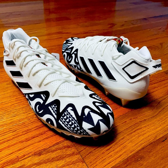 Men Size 16 - Adidas Adizero Freak 22 Polynesian Bowl White Football Cleats. main image 7